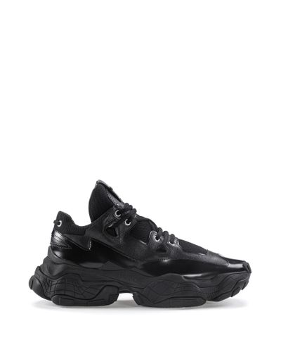 BOSS by HUGO BOSS Chunky Sneakers In Brush Off Leather And Mesh in ...