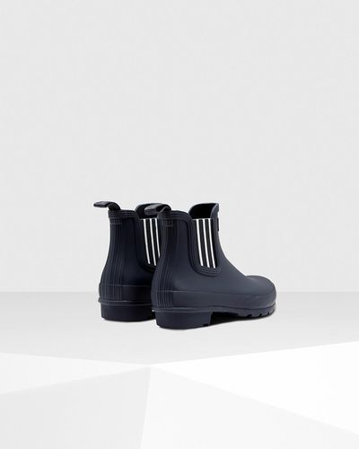 hunter garden stripe chelsea boots