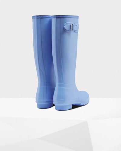 hunter boots vivid blue