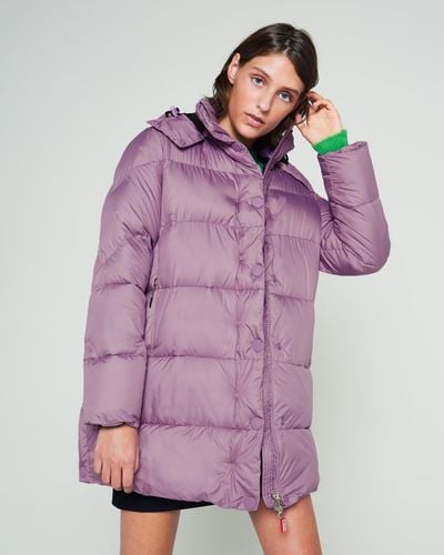 HUNTER Synthetic Women's Original Puffer Coat in Purple - Lyst