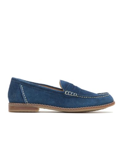 Hush Puppies Suede Wren Loafer Loafers in Navy Suede (Blue) - Lyst