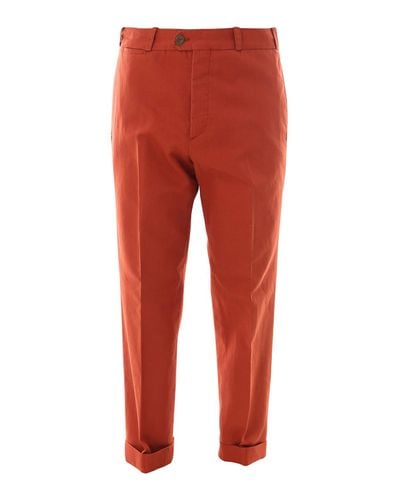 PT Torino Cotton Chino Pants in Dark Orange (Orange) for Men - Lyst