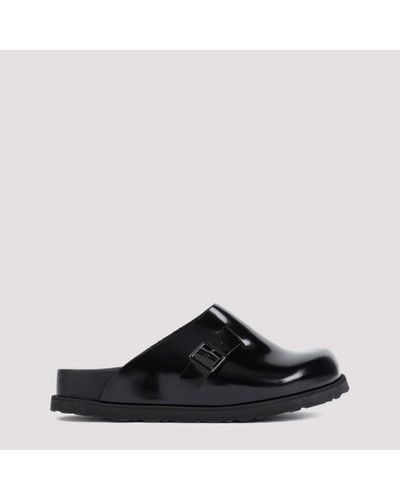 Birkenstock 1774 Niamey Shiny Leather Sandals - Black