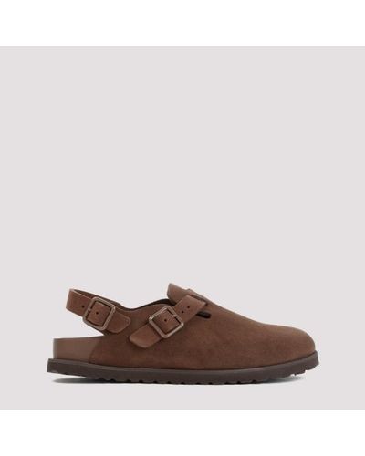 Birkenstock 1774 Tokyo Suede Leather Sandals - Brown