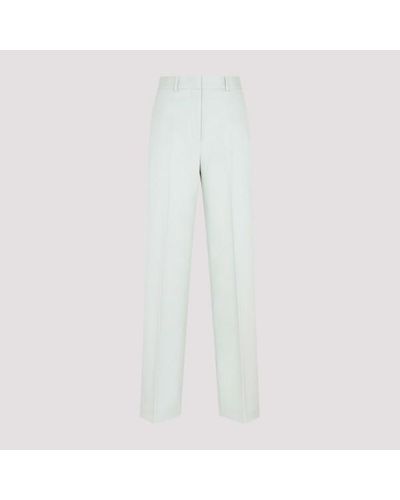 Lanvin Wide Leg Tailored Trousers - White