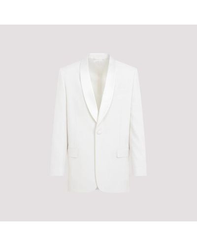 Givenchy Shawl Lapel Jacket - White