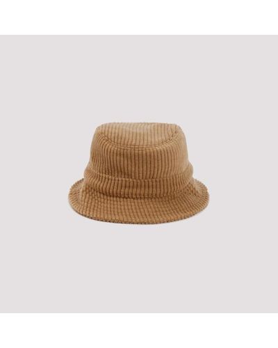 Gabriela Hearst Camel Ribbed Wool And Cashmere Bucket Hat - Brown