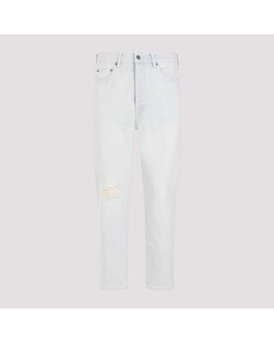Golden Goose Bleached Washed Denim Jeans - White