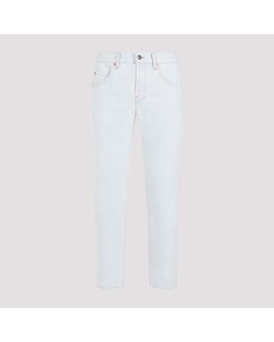 Gucci Tapered Denim Trousers - White