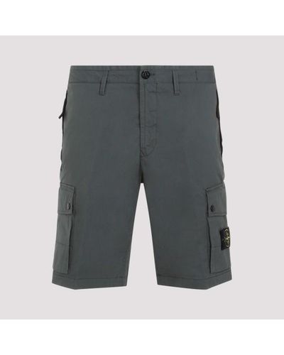 Stone Island Cotton Shorts - Grey