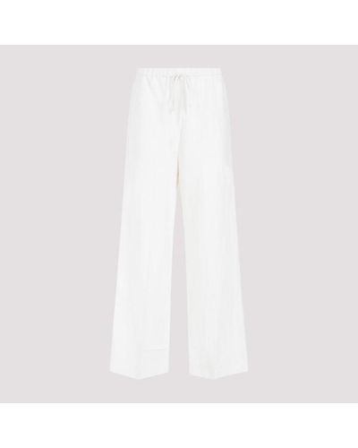 Totême Fluid Drawstring Trousers - White