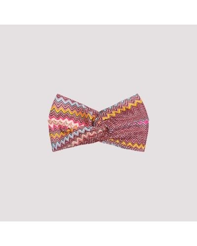 Missoni Zigzag-woven Headband - Pink