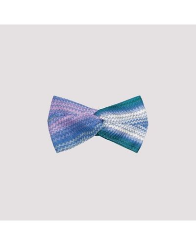 Missoni Zigzag-woven Headband - Blue