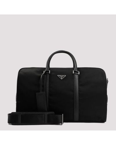 Prada Polyamide Travel Bag Unica - Black