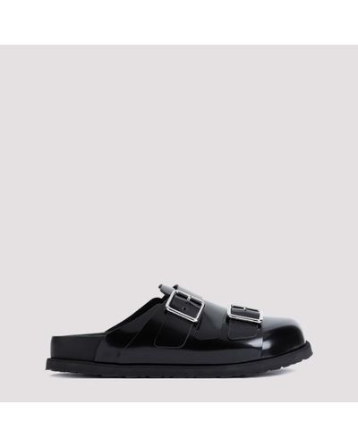 Birkenstock 1774 222 West Shiny Leather Sandals - Black