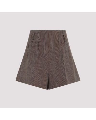 Prada Wool Shorts - Brown