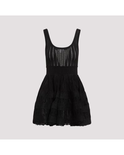 Alaïa Alaïa Fluid Crinoline Dress - Black