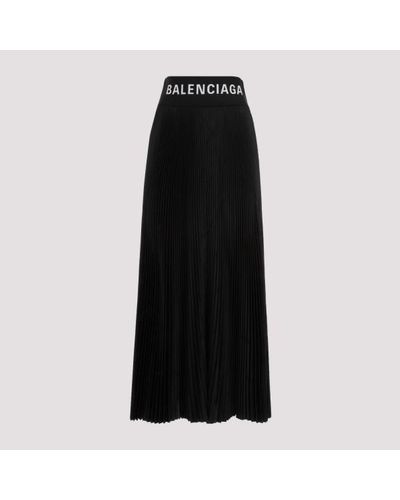 Balenciaga Pleated Skirt - Black
