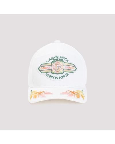 Casablancabrand Cotton Baseball Cap - White
