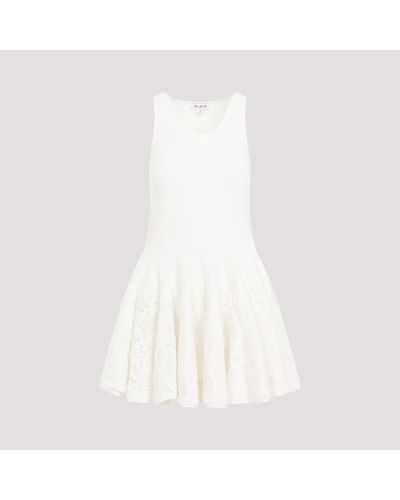 Alaïa Alaïa Skater Mini Dress - White