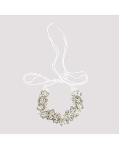 Dries Van Noten Glitch Necklace - White