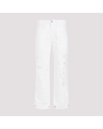 Ermanno Scervino Cotton Trousers - White