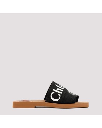 Chloé Woody Open-toe Sandals - Black