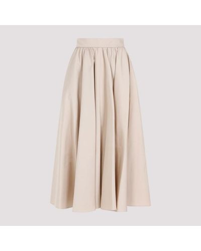 Patou Maxi Cotton Skirt - Natural