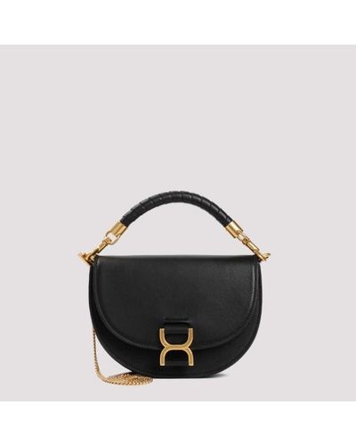Chloé Marcie Leather Bag Unica - Black