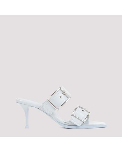 Alexander McQueen Leather Sandals - White