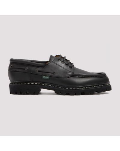 Paraboot Leather Chimey Shoes - Black