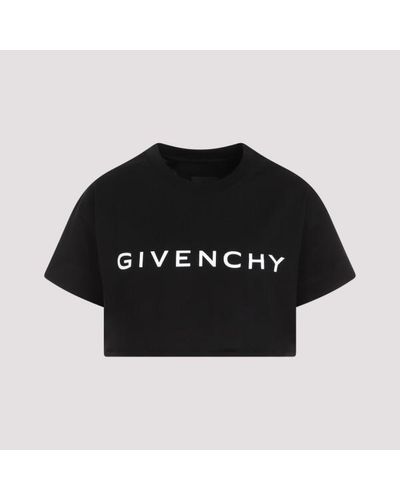 Givenchy Cropped T-shirt - Black