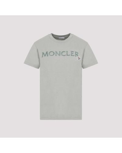 Moncler Oncler Cotton Logo T-hirt - Grey