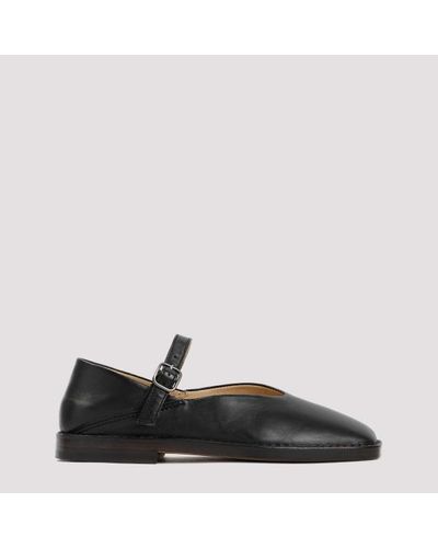 Lemaire Leather Ballerina Shoes - Black