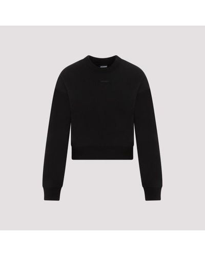 Jacquemus Le Sweatshirt Gros Grain - Black