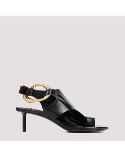 Jil Sander Ovine Leather Court Shoes - Black