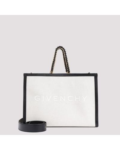 Givenchy Medium Framed Tote With Chain Unica - White