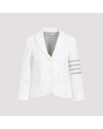 Thom Browne Cotton Jacket - White