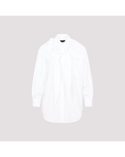 Simone Rocha Pointed Collar Shirt - White