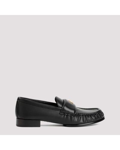 Givenchy 4g Black Leather Loafers