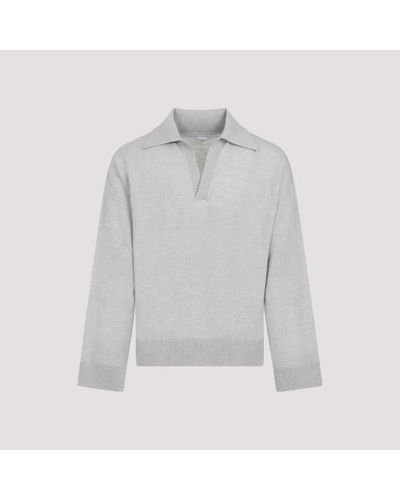 Bottega Veneta Claic Wool Polo Neck - Grey