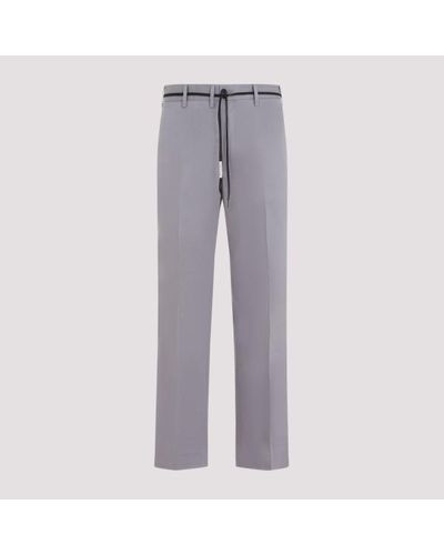 Marni Mercury Grey Cotton Chino Trousers