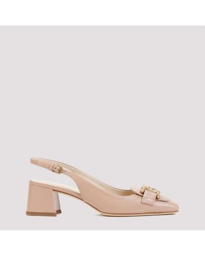 Tod's Nappa Leather Court Shoes + - Pink