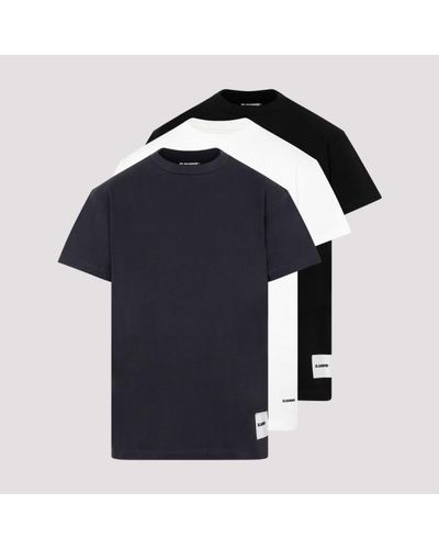 Jil Sander T-shirt Ss 3 Pack Tshirt - Blue