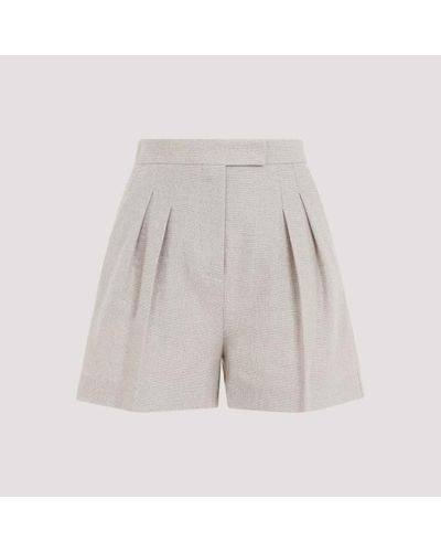 Max Mara Jessica Cotton Jersey Shorts - Grey