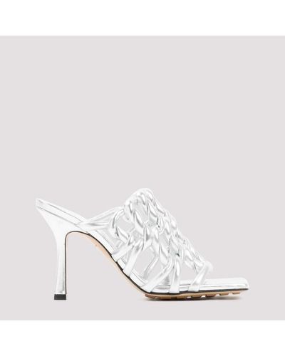 Bottega Veneta Stretch Mule Sandals - White