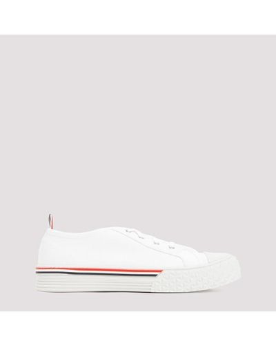 Thom Browne Collegiate Low Top Trainers - White
