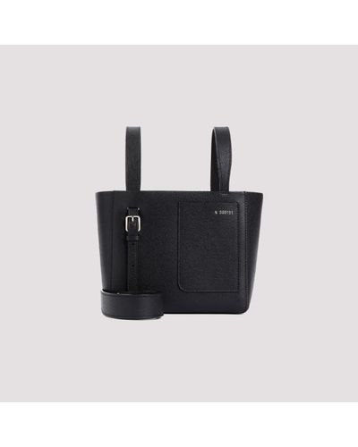 Valextra Bucket Mini Bag Unica - Black