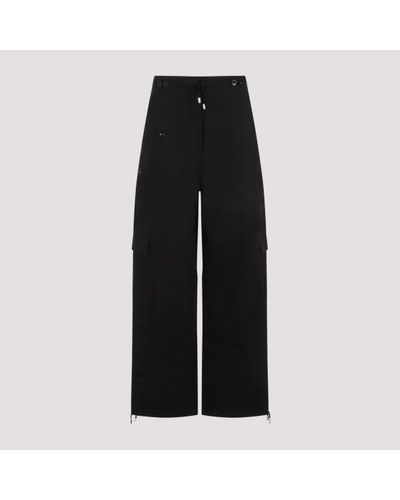 Totême Cotton Cargo Trousers - Black
