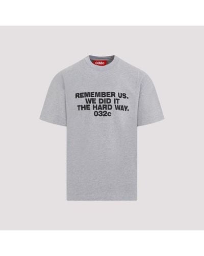 032c Consensus Aerican-cut T-shirt - Grey